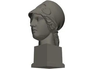 Athena Head 3D Model preview