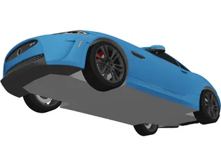 Jaguar XKR-S (2012) 3D Model preview