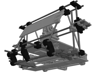 3D Printer 3D Model preview