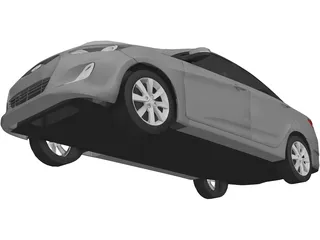 Hyundai Solaris (2012) 3D Model preview