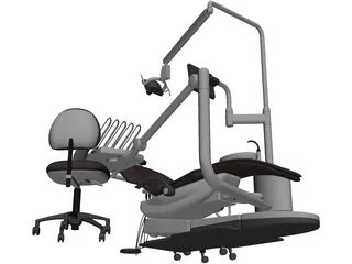 Dental Chairs 3D Model preview