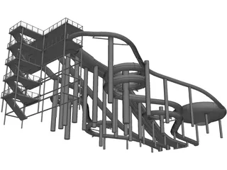Waterpark 3D Model preview