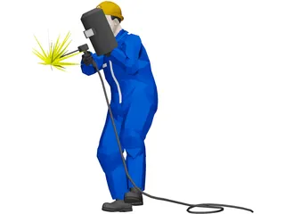 Welder Worker 3D Model preview