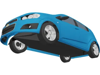 Chevrolet Aveo (2011) 3D Model preview