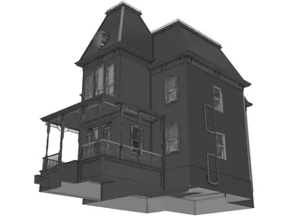 Psycho House 3D Model preview