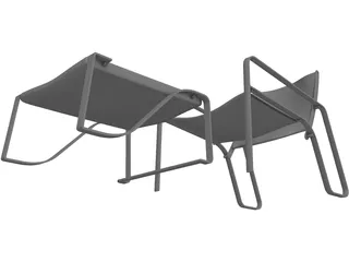 Dalio Chair 3D Model preview