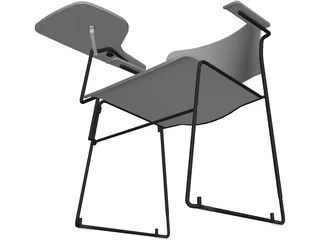 Chair with Writepad 3D Model preview