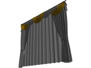Curtain 3D Model preview