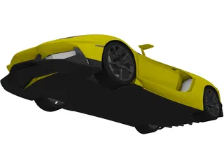 Lamborghini Aventador J Roadster 3D Model preview