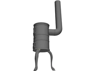 Fireplace Classic 3D Model preview