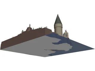 Hogwarts School of Witchcraft and Wizardry 3D Model preview