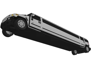 Hummer Limousine 3D Model preview