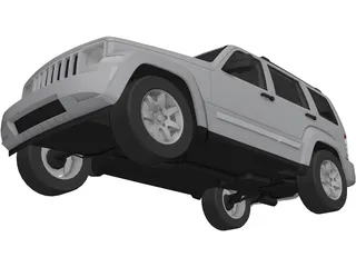 Jeep Cherokee Rubicon (2008) 3D Model preview