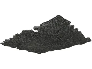Paris City (France) 3D Model preview