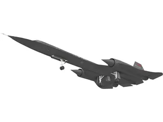 Lockheed SR-71 Blackbird 3D Model preview