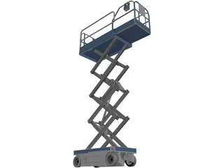 Scissor Lift 3D Model preview