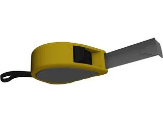 Ruler Measuring Tape 3D Model preview