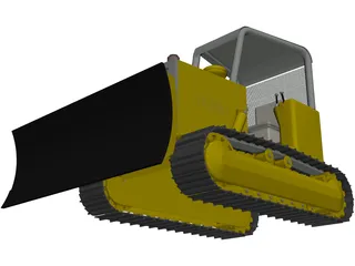 Bulldozer 3D Model preview