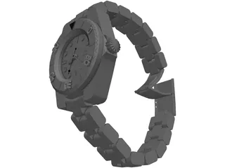 Rolex Watch 3D Model preview
