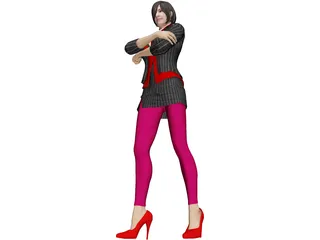 Ada Wong Damnation 3D Model preview