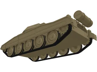 Crusader Tank 3D Model preview