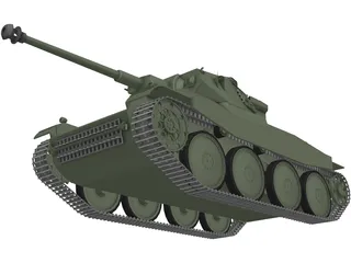 Panzer 38 3D Model preview