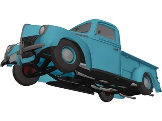 Ford Pickup (1940) 3D Model preview