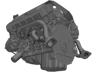 Ford 5.0 Coyote Engine 3D Model preview