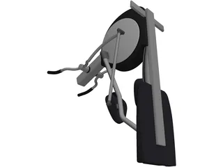 Crosstrainer Elliptical Machine 3D Model preview