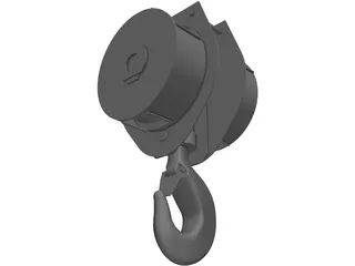 Crane Hook 15ton 3D Model preview