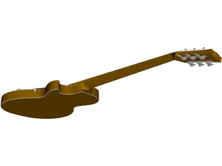 Gibson Les Paul Electric Guitar 3D Model preview