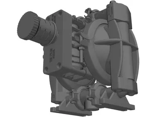 Wilden Pump 3D Model preview