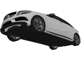 Mercedes-Benz A45 AMG W176 (2014) 3D Model preview