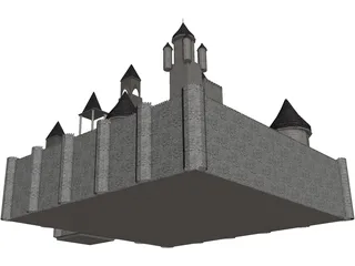 Castle 3D Model preview