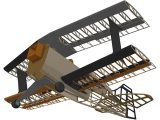Pitts S-1 RC Aircraft 3D Model preview