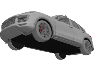 Porsche Cayenne Turbo (2014) 3D Model preview