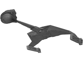 Ktinga Class Battle Cruiser 3D Model preview