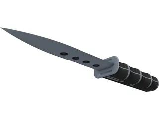 Folding Knife 3D Model preview