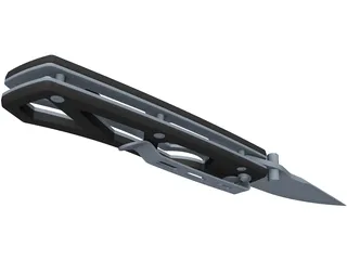 Tactical Knife 3D Model preview