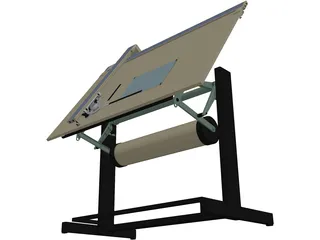 Drafting Table 3D Model preview