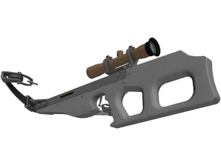 Modern Compound Crossbow 3D Model preview