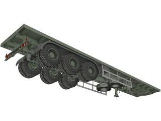 Tralier 3D Model preview