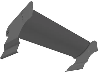 Group 5 Racing Rear Spoiler Wing 3D Model preview