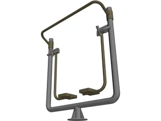 Outdoor Gym 3D Model preview