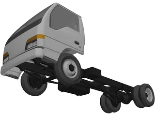 Isuzu NKR 3D Model preview