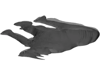 Rhino Staring Relief 3D Model preview
