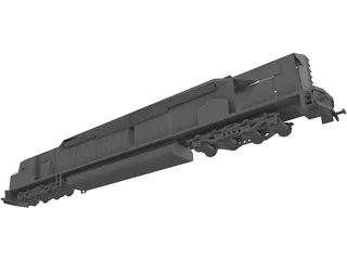 DDA40X America Locomotive 3D Model preview