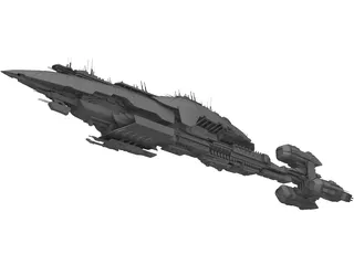 Commerce Guild Destroyer 3D Model preview