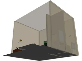 Hotel Room 3D Model preview