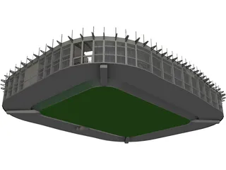 Soccer Arena 3D Model preview